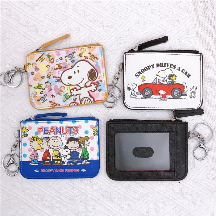 Wholesale PU Cartoon Printing with Key Ring Card Holder Coin Purse JDC-WT-YaLL020