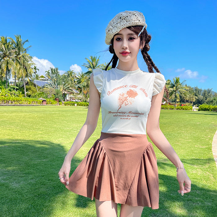 Wholesale Sports swimsuit sleeveless backless flat angle sexy hot spring swimming suit