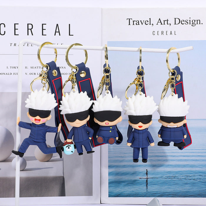 Wholesale pvc Doll Silicone Keychain Cute Keychain