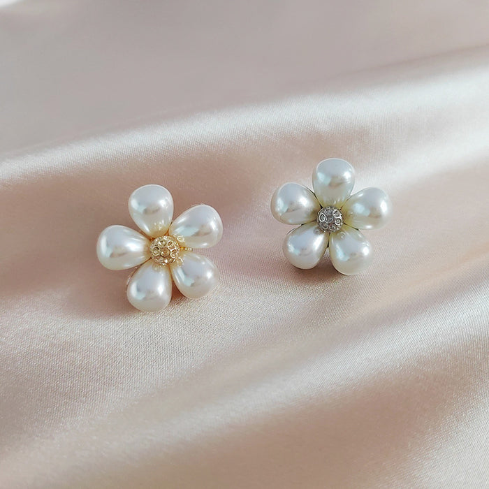 Wholesale Pearl  brooch small button shirt collar pin
