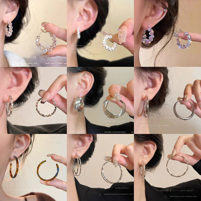 Wholesale Personality Large Hoop Earrings