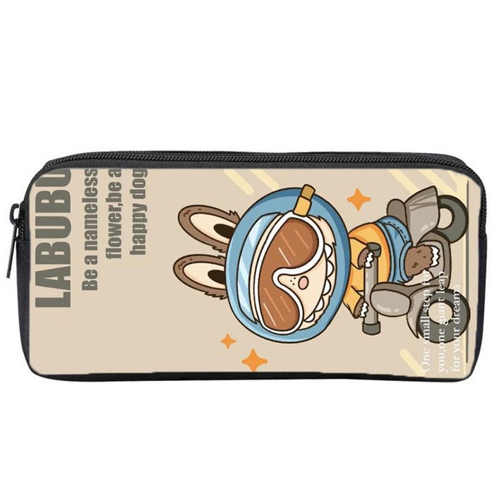 Wholesale Pencil Bag Student Stationery Bag Cartoon Printed Pencil Bag Single Layer Pencil Bag Large Capacity