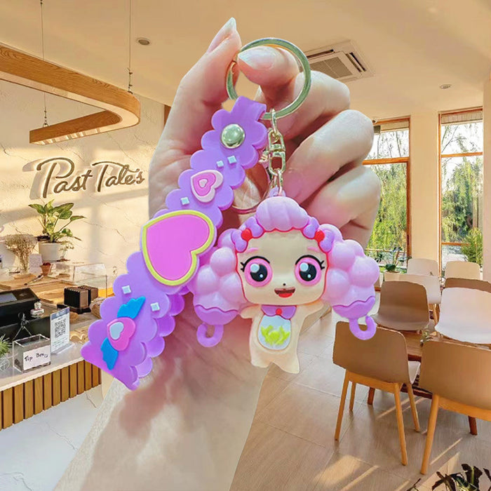 Wholesale Cartoon Cute Keychain Pendant Wholesale Epoxy Doll Car Small Ornament Jewelry Doll Accessories Couple