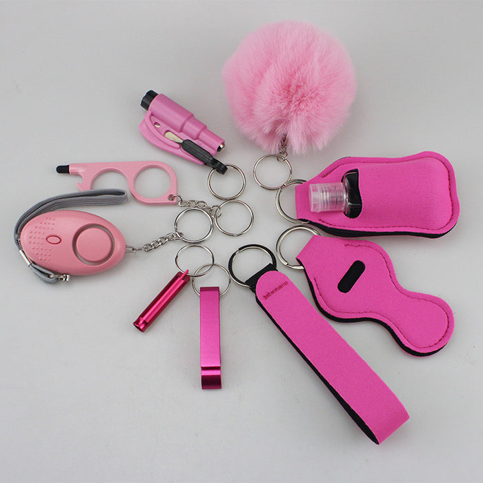 Wholesale Diving Cloth Multifunctional Keychain 10-piece Set JDC-KC-TouMS067