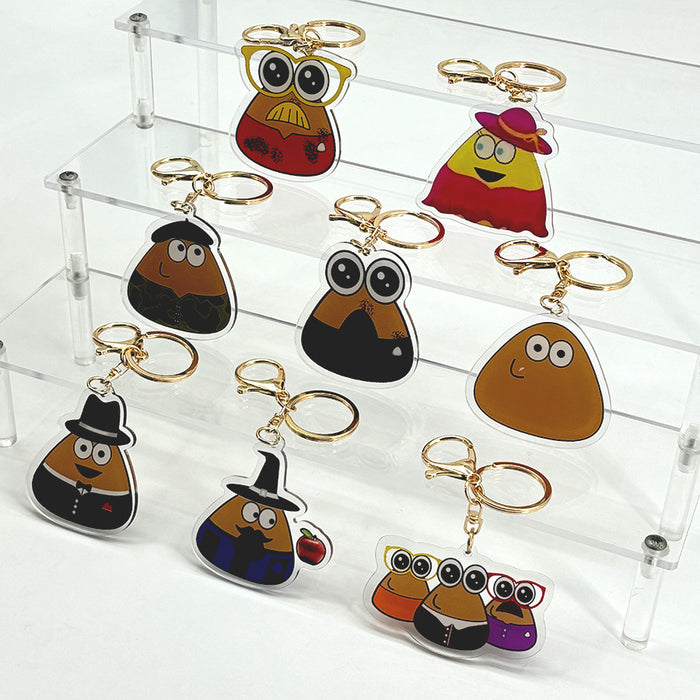 Wholesale Acrylic Keychain Acrylic Pendant JDC-KC-HaoAn023