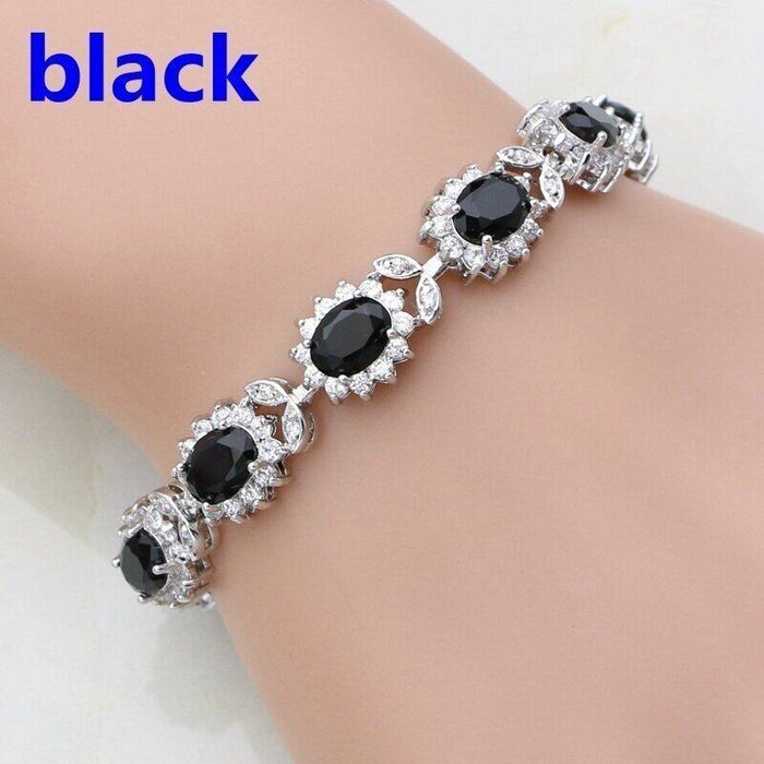 Wholesale Simple zircon-set bracelets in various colors