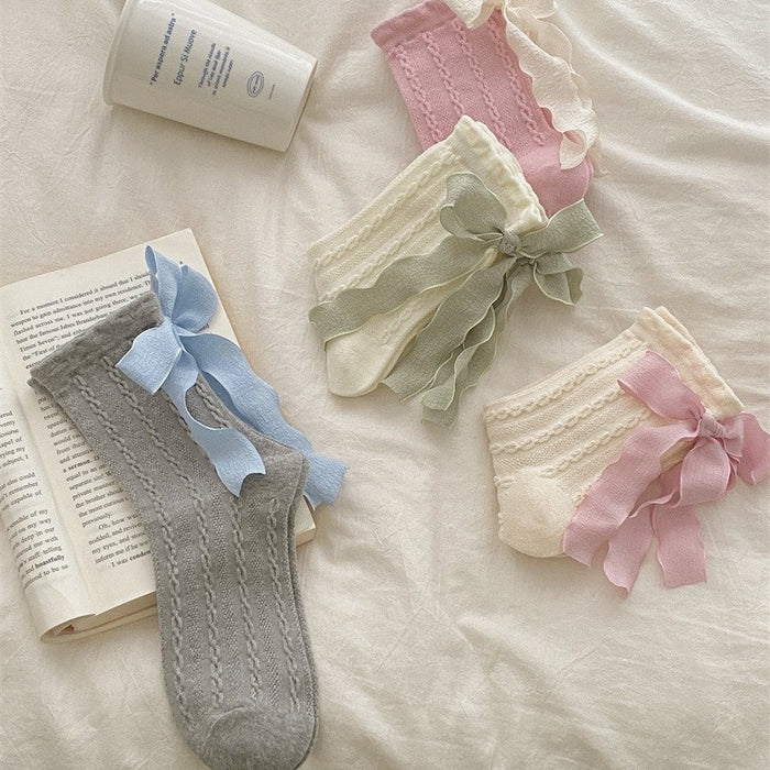 Wholesale Socks, bow tie, mid tube socks