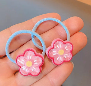 Wholesale Glittery glow-in-the-dark cute princess beaded hair tie