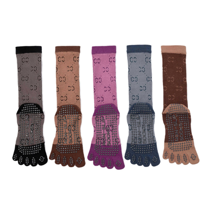 Wholesale socks Pilates sports yoga socks professional fitness dispensing non-slip toe socks