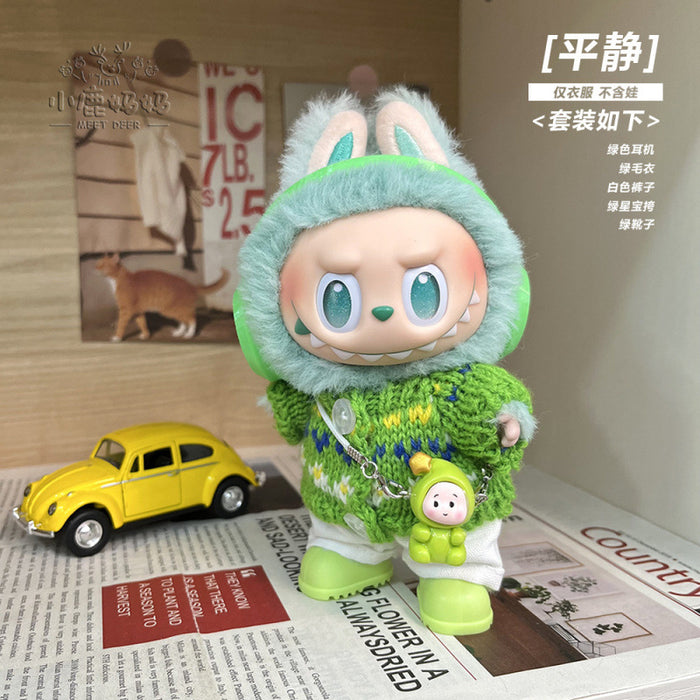 Wholesale Vinyl Doll Clothes Lucky  Clothes Trendy Cool Overalls