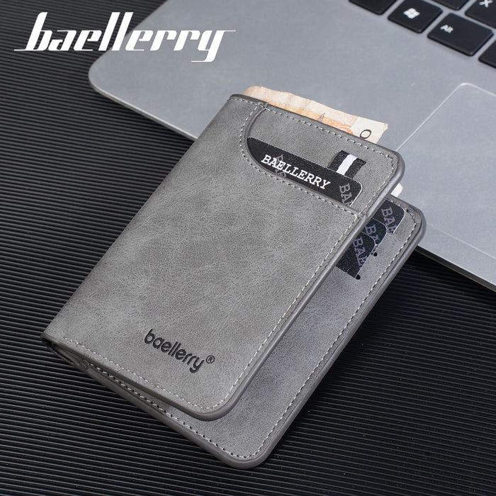 Wholesale Car ing Line Solid Color Thin PU Wallet Fashion Accessory Gift for Daily Matching