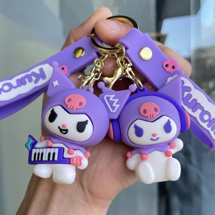 Wholesale Music Keychain Cute Doll Car Keychain Bag Pendant Small Gift
