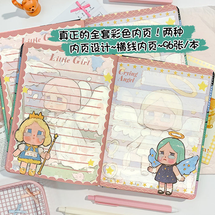 Wholesale 5pcs Magic Crying Baby Coloring Page Notebook Cartoon Leather Notepad