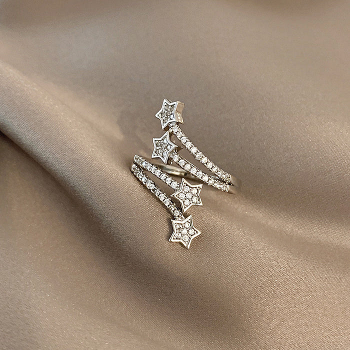 Wholesale fashion round full diamond ring simple personality