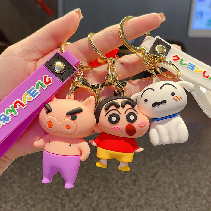 Wholesale Cute Cartoon Dinosaur Crocodile PVC Keychain Pendant Trendy Bag Charm And Car Key Accessory Gift For Collectors