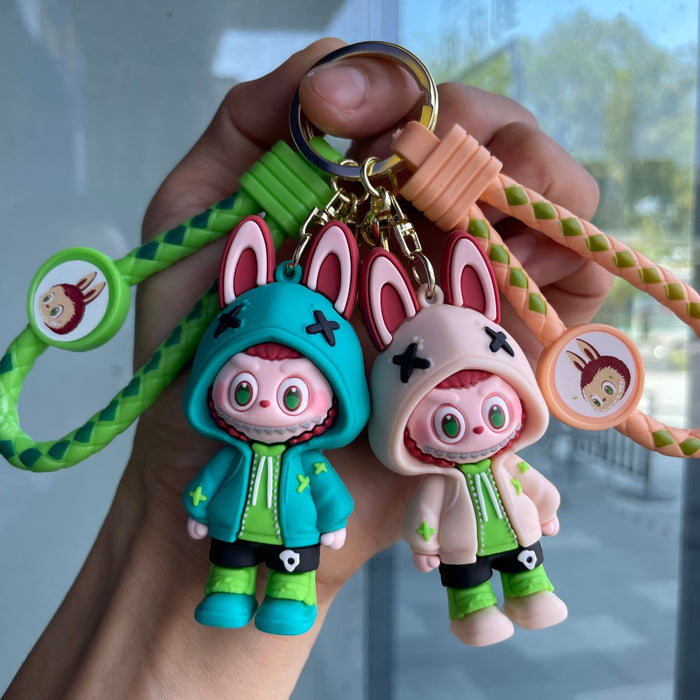 Wholesale Keychain cartoon 3D figurine backpack pendant car keychain