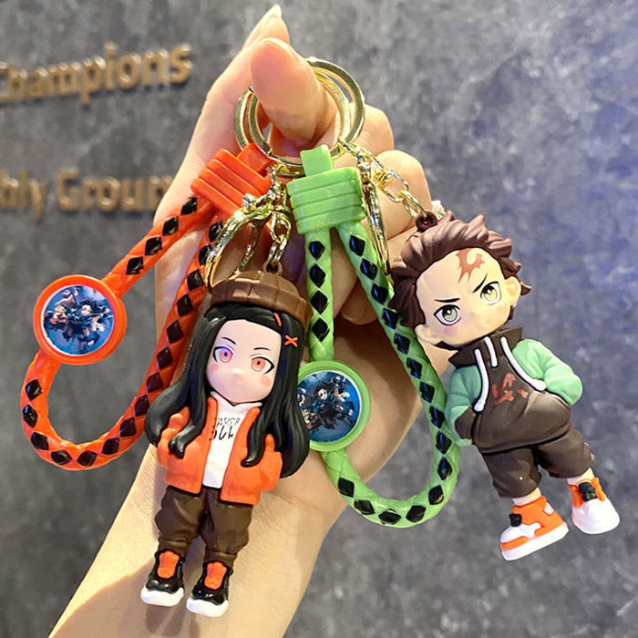 Wholesale Cartoon Doll Bag Pendant Car Key Chain Doll Machine Small Gift