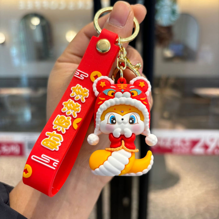 Wholesale  Cute Snake  Lucky  Doll Keychain Pendant