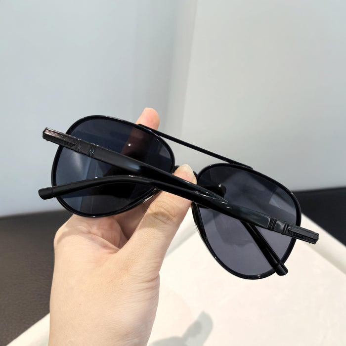 Wholesale New Fashionable Men's Fishing and Driving Sunglasses Anti UV Classic Pilot