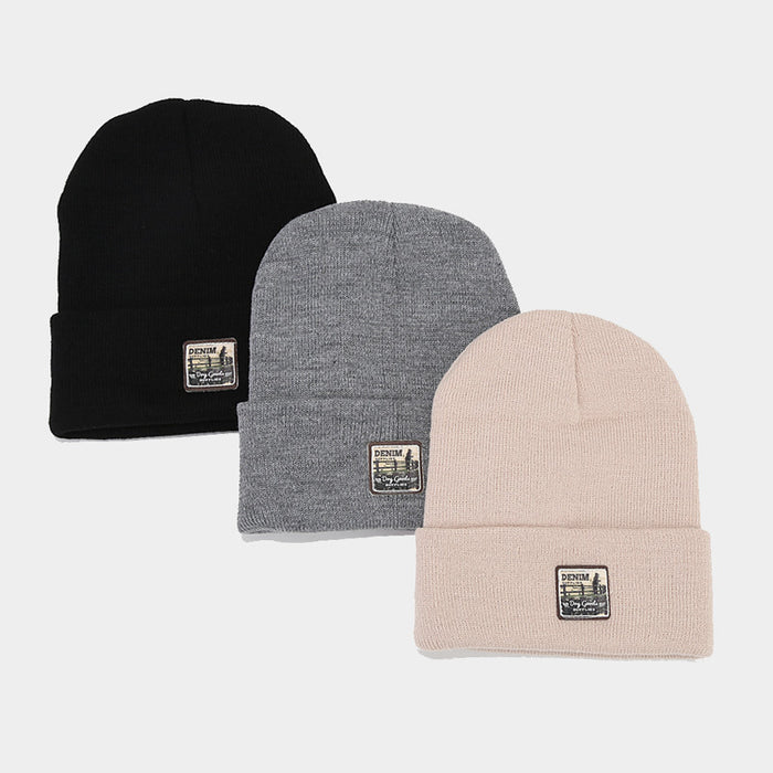 Wholesale Label Acrylic Warm Knitted Hat JDC-FH-LvYi055