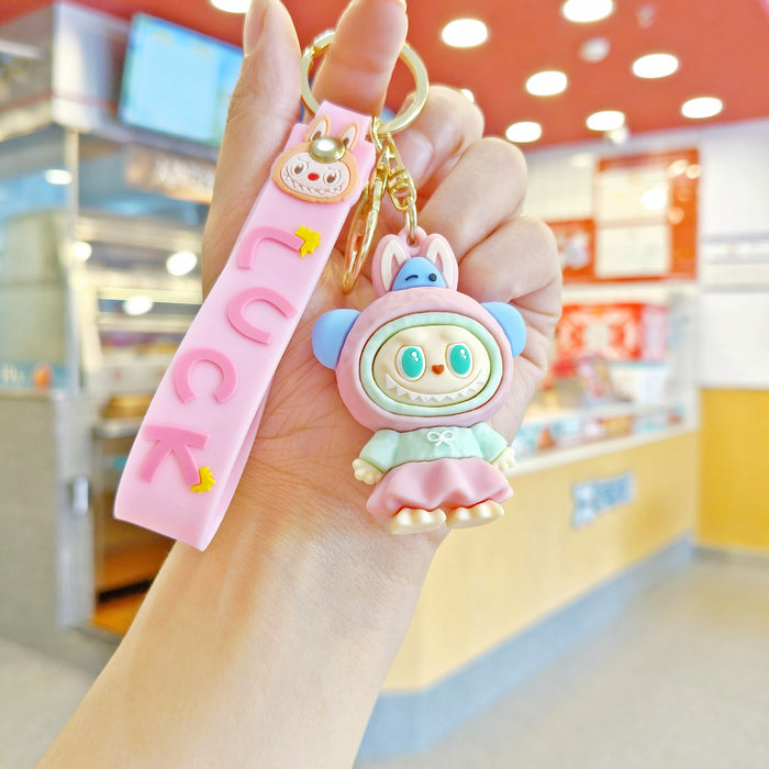 Wholesale Dressing Plush Key Pendant Cute Stereo Doll Car Key Chain