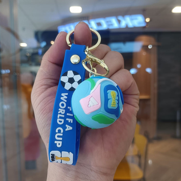 Wholesale Football-Themed Cartoon Car Keychain