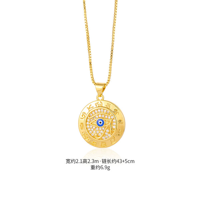 Wholesale Evil Eye Necklace No Fading Women JDC-PT-YJ015