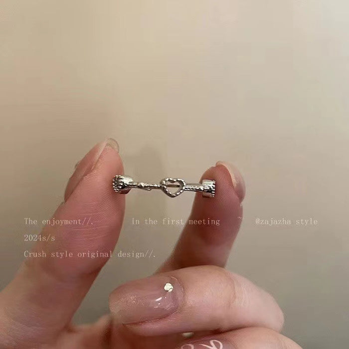 Wholesale Green butterfly open ring niche versatile ring