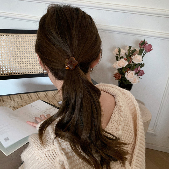 Wholesale Small flower simple temperament headband high elasticity cowhide tendon hair accessory