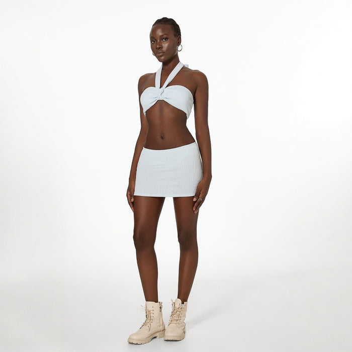 Wholesale New split swimsuit with hollowed out vacation sexy bikini and neck hanging swimsuit