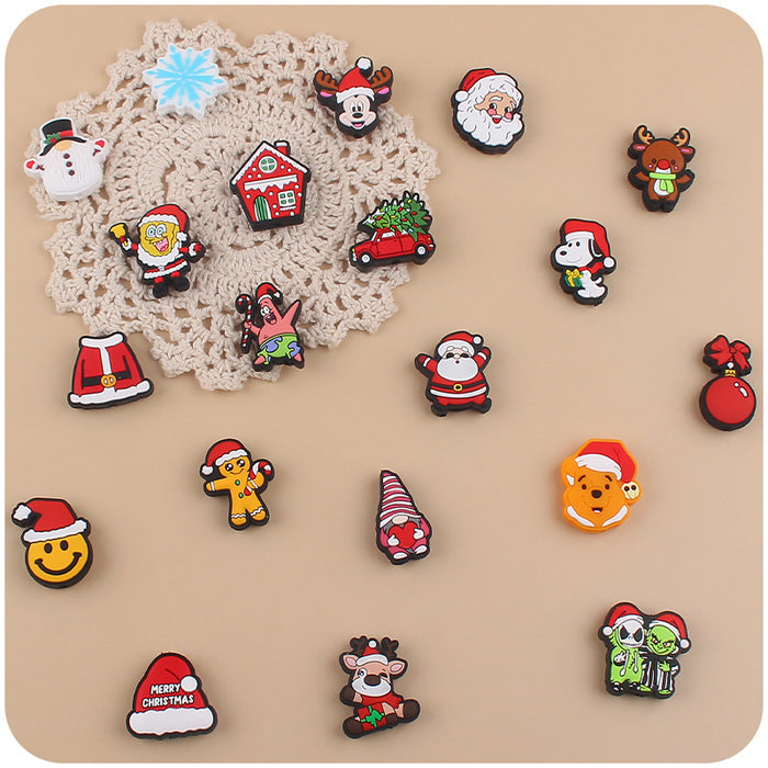 Wholesale Christmas Silicone Cartoon Focal Beads JDC-BDS-JZC011