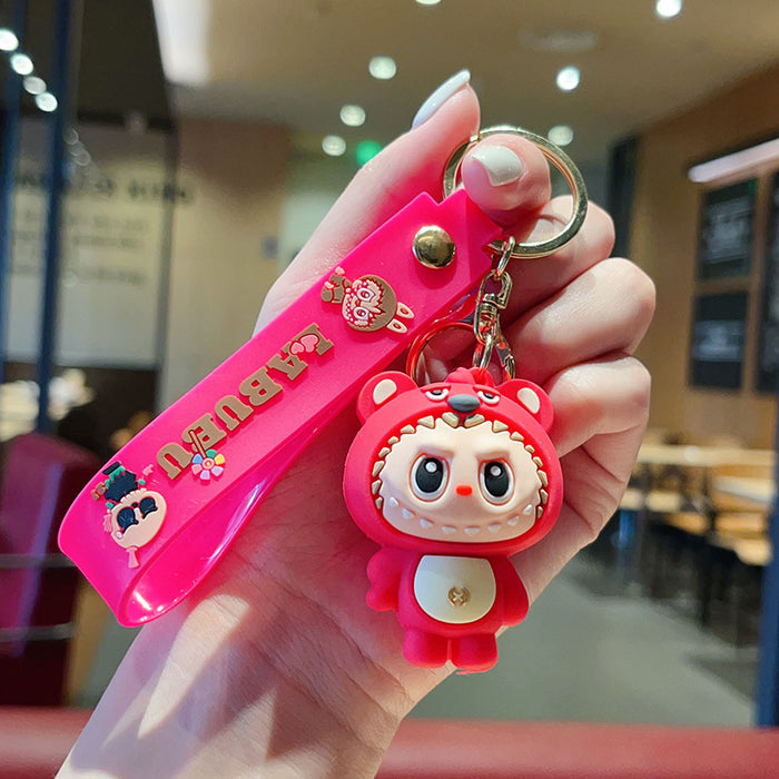 Wholesale Cartoon Keychain  Strawberry Bear Car Keychain