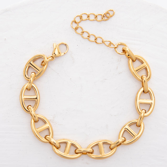 Wholesale Thick Chain Bracelet Unisex Hip Hop Punk Style Fashion Jewelry