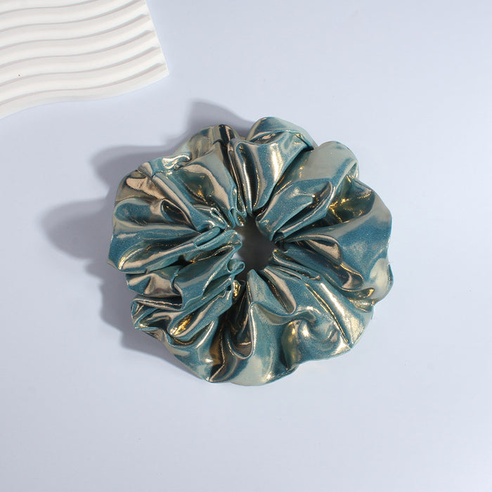 Wholesale Leather and fabric large Hair Scrunchies