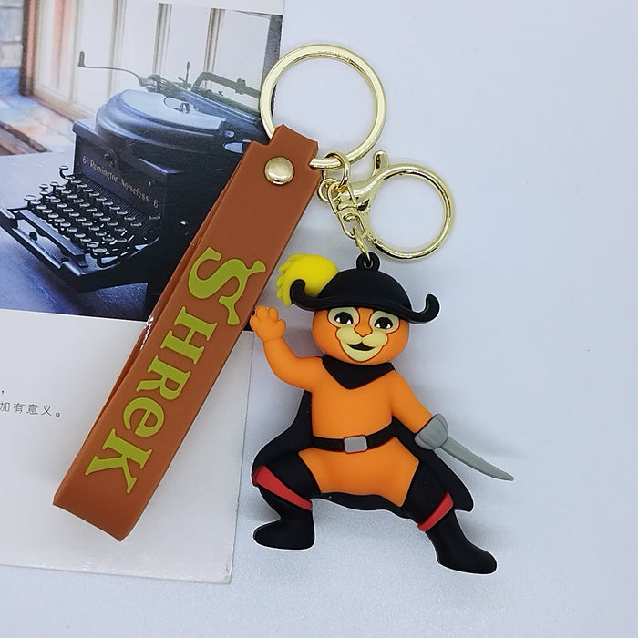 Wholesale Creative cartoon monster doll keychain pendant bag car keychain accessories