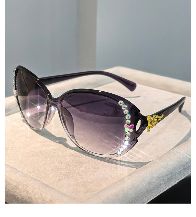 Wholesale Diamond studded sunglasses, UV resistant, personalized and fashionable sunglasses
