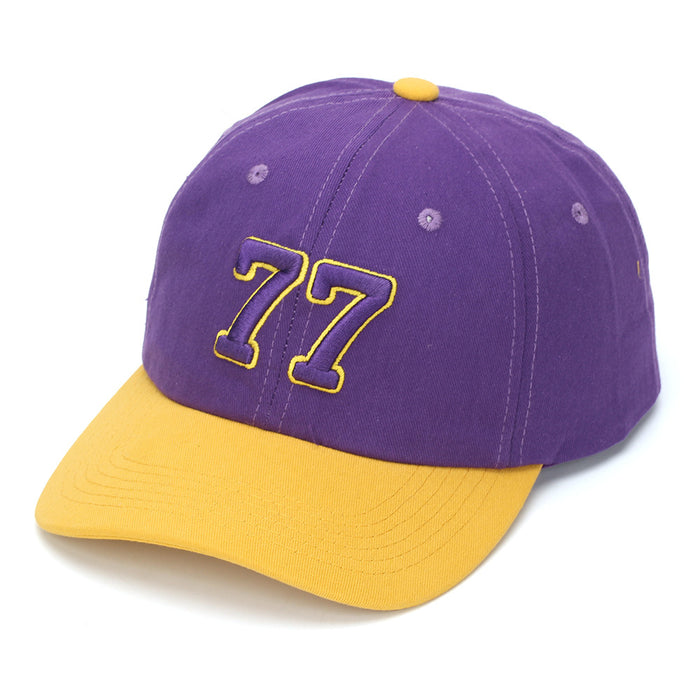 Wholesale Stylish Contrast Number 77 Baseball Cap Distressed Camo Embroidery Fashion Accessory