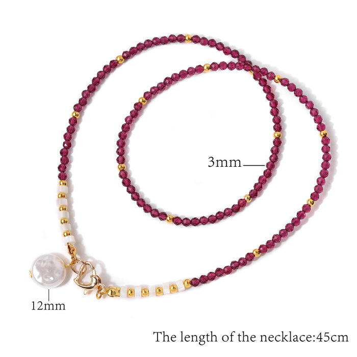 Wholesale 3m man made crystal bead necklace with pearl pendant
