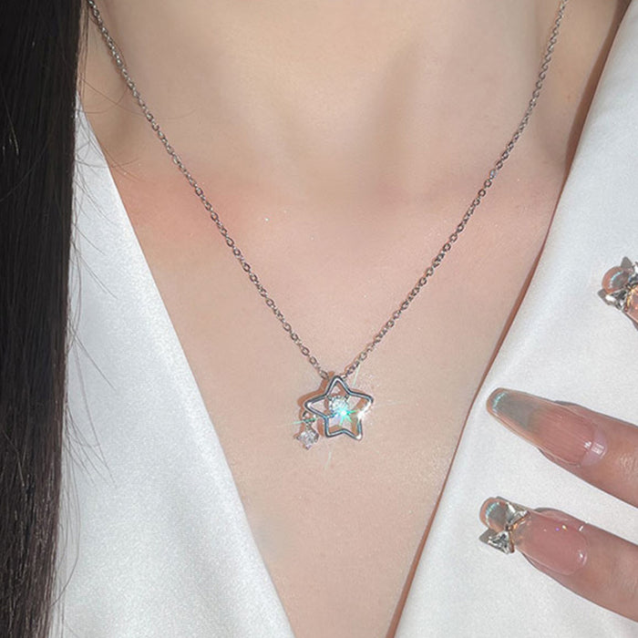Wholesale Necklace light luxury versatile fashion zircon temperament collarbone chain