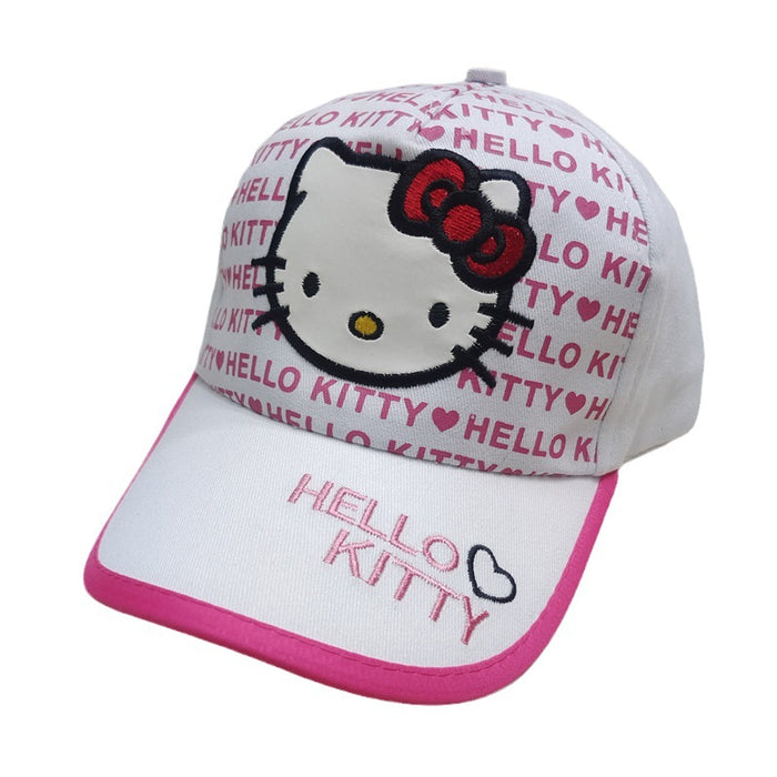 Wholesale Children's embroidered baseball cap, cute cartoon cat duckbill cap, children's sun protection and sunshade hat