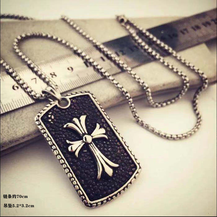 Wholesale Titanium Steel Alloy Pendant Necklace JDC-NE-DanY007