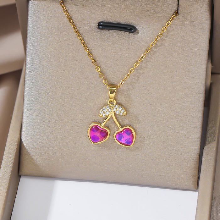 Wholesale Necklace Colored Zircon 26 English Letter Pendant Fashion Letter Pendant Jewelry