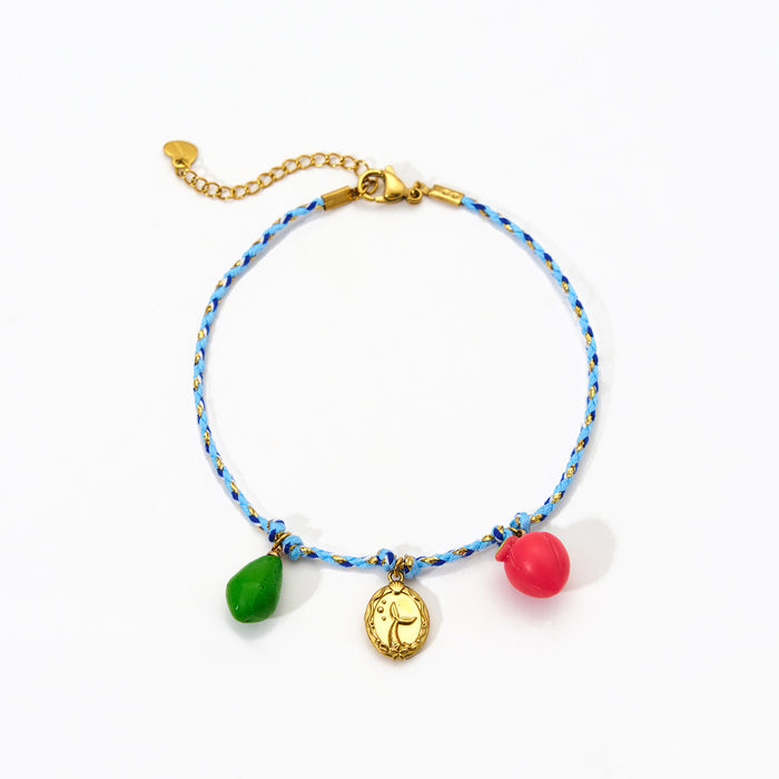 Wholesale Original fashion personality colorful rope ankle chain fashion hundred tower temperament shell foot accessories wholesale