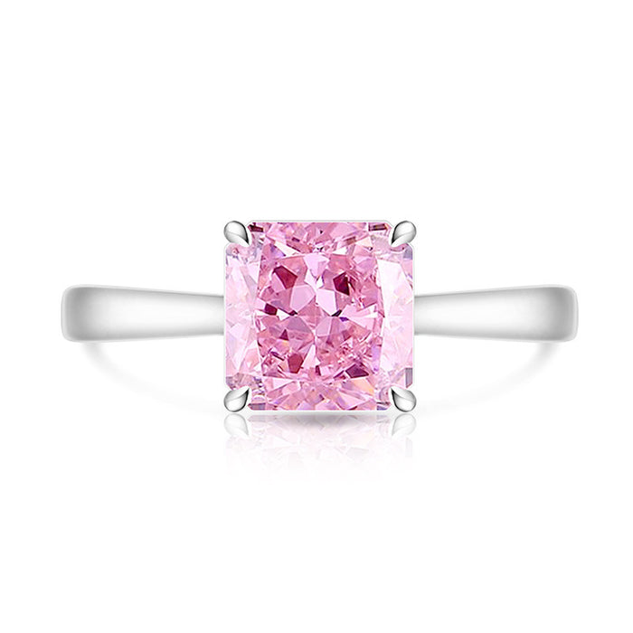 Wholesale Geometric High Carbon Diamond Ring Real Gold Plated Fashion Jewelry Accessory for Women Boutique Resale