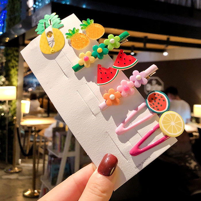 Wholesale Baby hairpins,  children' s hairpins,  cute bowknot fabric clips,  small size,  no hair damage