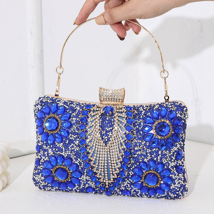 Wholesale Women's Diamond Studded Dinner Bags Banquet Dresses Hand-held Crossbody Hand-held Bags Women's Small Bags JDC-HB-MM010