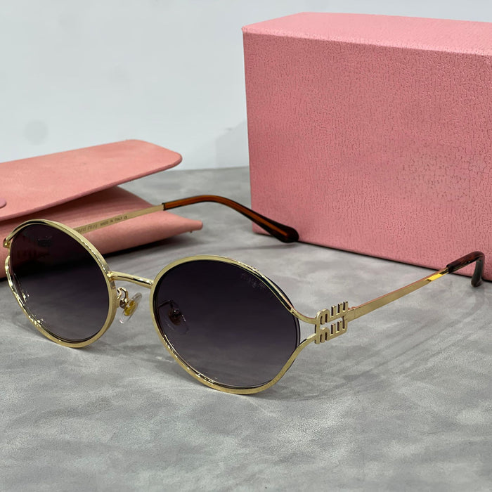 Wholesale Metal Fashion Sunglasses, Tourist Street Photography, UV Protection, Elliptical Frame, Versatile, Face friendly, Small Sunglasses