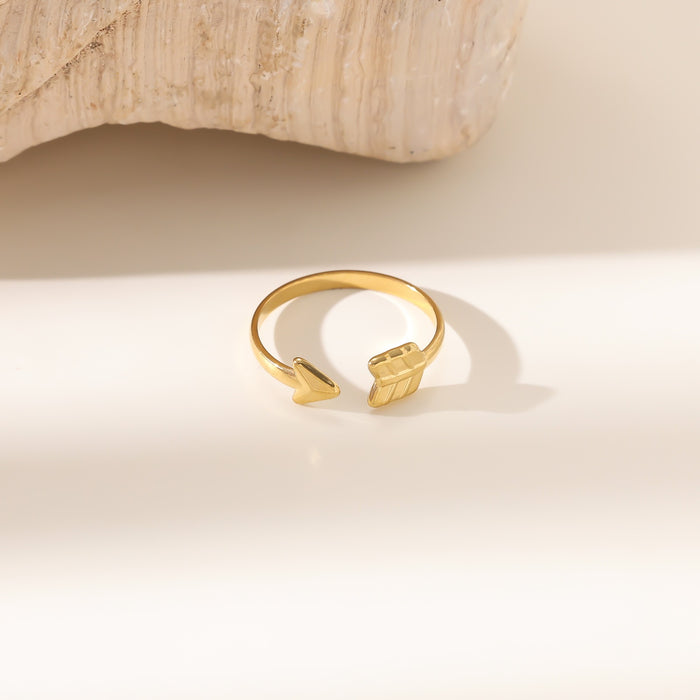 Wholesale Titanium Steel Cupid' s Arrow Ring