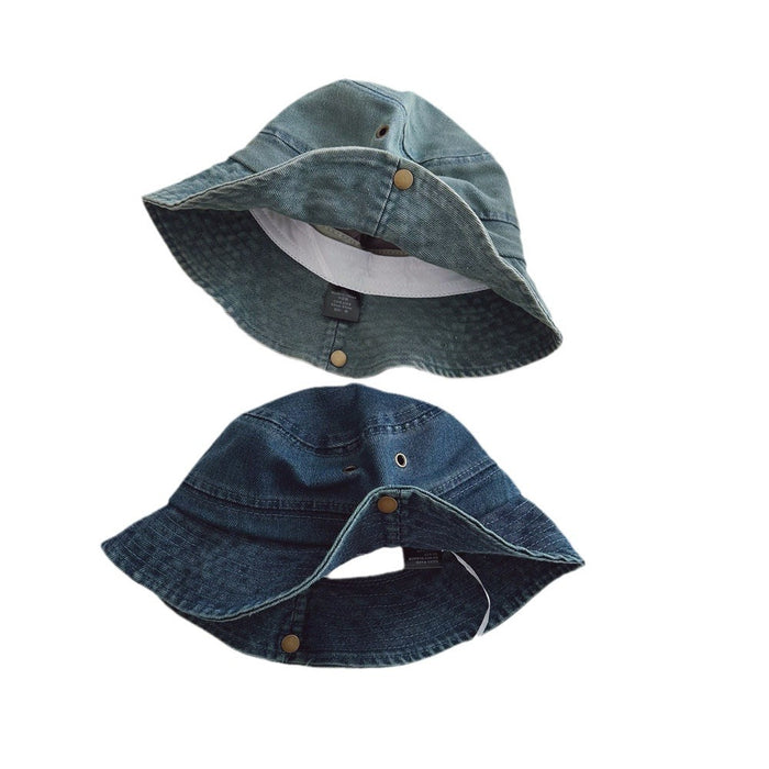 Wholesale Minimally designed children's cowboy fisherman hat, outdoor hiking hat, sun visor hat, large eave basin hat