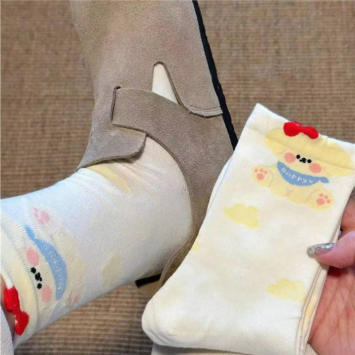 Wholesale Animal Socks Spring Versatile Mid Socks